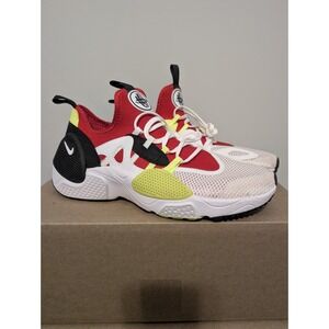 Nike Air Huarache EDGE TXT AO1697-100 Men's 9.5 White Red Volt